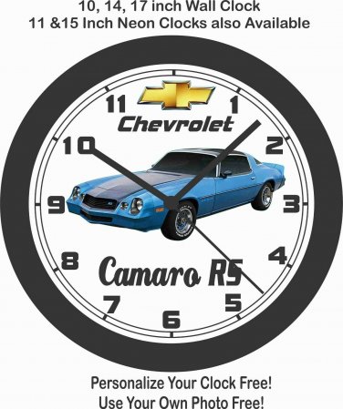 1980 CHEVROLET CAMARO RS WALL CLOCK-FREE USA SHIP, Z28, MUSTANG, FIREBIRD