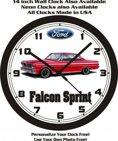 1965 FORD FALCON SPRINT WALL CLOCK-FREE USA SHIP!