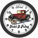 1930 FORD MODEL A PICKUP WALL CLOCK-FREE USA SHIP!