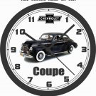 1941 CHEVROLET COUPE BIG 10, 14 or 17 INCH WALL CLOCK-FREE US SHIP