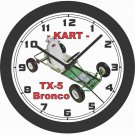 KART BRAND TX-5 BRONCO GO CART WALL CLOCK-FREE USA SHIP