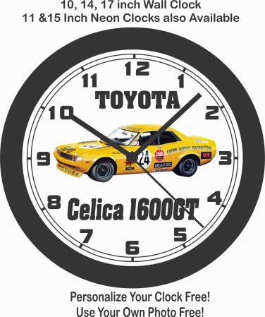 TOYOTA CELICA 1600GT WALL CLOCK-FREE USA SHIP