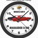 MERCURY MARAUDER X-100 WALL CLOCK-FORD, CHEVROLET, DODGE