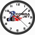 FORD COBRA JET LOGO WALL CLOCK-MUSTANG, CAMARO, CHALLENGER