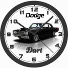 1968 DODGE DART BLACK WALL CLOCK-NEW!-Free USA Ship