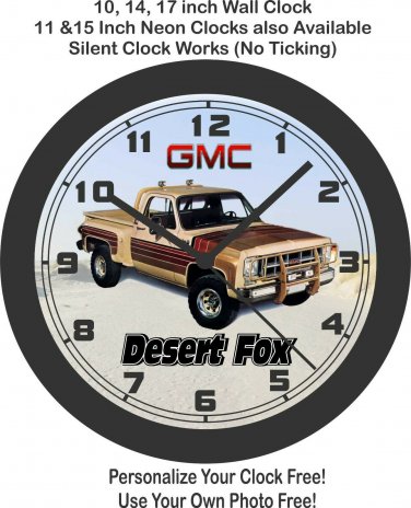 GMC Desert Fox Pickup Truck Wall Clock-Ford, Chevrolet, Ram