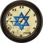 Jewish Theme Extra Large 20 Inch Wall Clock-Choose 1 of 10 Distinct Designs!