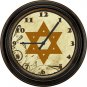 Jewish Theme Extra Large 20 Inch Wall Clock-Choose 1 of 10 Distinct Designs!