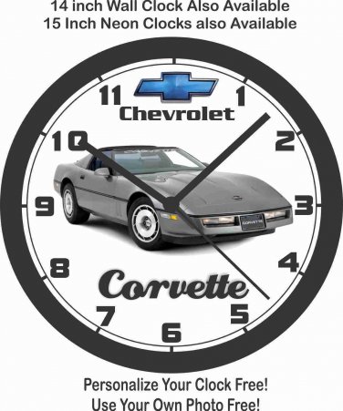 1984 CHEVROLET CORVETTE WALL CLOCK -FREE USA SHIP!-Mustang, Camaro, Challenger