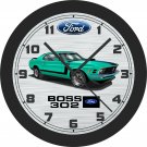 1970 Ford Mustang Boss 302 Wall Clock-Free US Ship