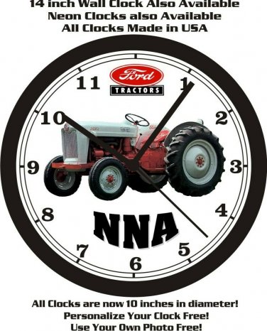 FORD NNA TRACTOR WALL CLOCK-FREE USA SHIP-John Deere, Farmall, Case