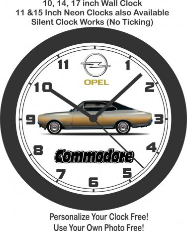 Opel Commodore Wall Clock-Free US Ship, Honda, Toyota, Mazda, Datsun