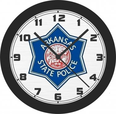 Arkansas State Police Sign Wall Clock-Free US Ship