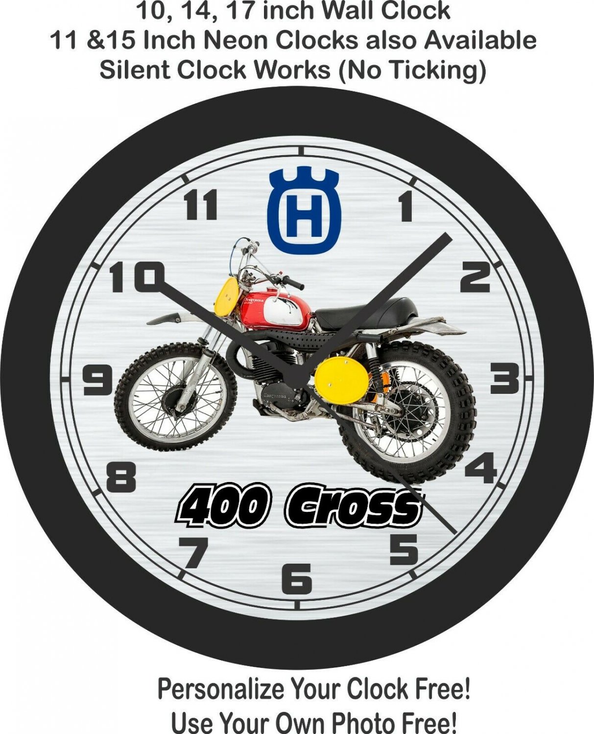 1971 Husqvarna 400 Cross Classic Motocross Bike Wall ClockFree US Ship