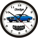 1969 DODGE CHARGER (BLUE) WALL CLOCK-FREE USA SHIP!-Ford, Plymouth, Chevrolet