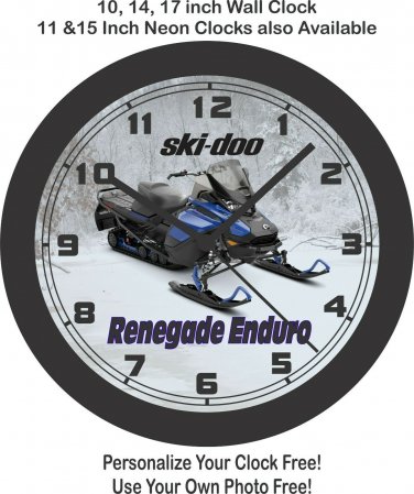 2020 Ski-Doo Renegade Enduro Snowmobile Wall Clock-Free US Ship-Polaris