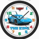 CARS THE MOVIE THE KING WALL CLOCK-Add Child's Name Free!