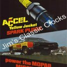 Accel Yellow Jacket Spark Plug "Power the Mopar Missle" Advertisement Poster