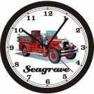 1929 SEAGRAVE FIRE ENGINE WALL CLOCK-FREE USA SHIP!