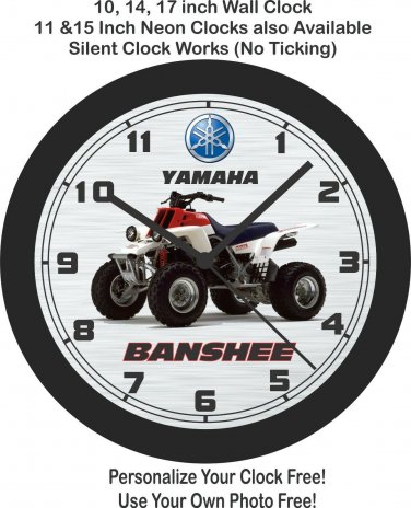 1990 Yamaha 350 Banshee ATV Wall Clock-Free US Ship