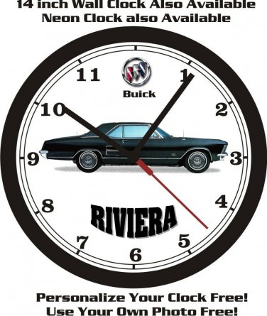 1963 BUICK RIVIERA WALL CLOCK-FREE USA SHIP!