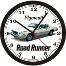1975 PLYMOUTH ROAD RUNNER WALL CLOCK-FREE US SHIP-Dodge, Ford, Chevrolet