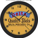 Delta Quality Tools Logo Wall Clock-Free US Ship
