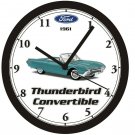 1961 FORD THUNDERBIRD CONVERTIBLE WALL CLOCK-Free USA Ship