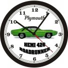1971 PLYMOUTH 426 HEMI ROADRUNNER WALL CLOCK-FREE USA SHIP!