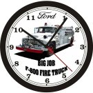 FORD BIG JOB F-800 FIRE TRUCK WALL CLOCK-FREE USA SHIP!