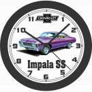 1967 CHEVROLET IMPALA SS BIG 10,14, 17 INCH WALL CLOCK-FREE USA SHIP!