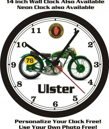 1930 RUDGE ULSTER MOTORCYCLE WALL CLOCK-FREE USA SHIP!