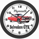 1967 PLYMOUTH BELVEDERE GTX WALL CLOCK-NEW!-FREE USA SHIP