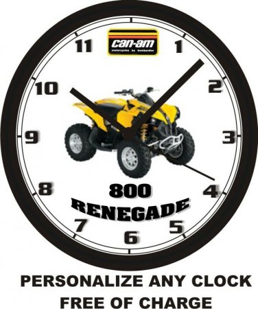 2008 CAN-AM 800 RENEGADE ATV WALL CLOCK-FREE US SHIP, Choose 1 of 2