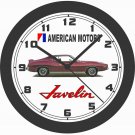 1970 AMERICAN MOTORS MARK DONAHUE EDITION JAVELIN WALL CLOCK-FREE USA SHIP-AMC