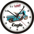 1962 CUSHMAN EAGLE WALL CLOCK-FREE USA SHIP!