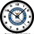 PROUD DAUGHTER OF A VIETNAM VETERAN 10 INCH WALL CLOCK