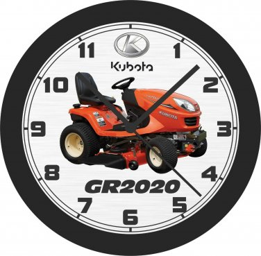 Kubota GR2020 Lawn Tractor Wall Clock-Free US Ship