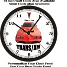 1979-1981 PONTIAC TRANS AM WALL CLOCK-FREE USA SHIP!