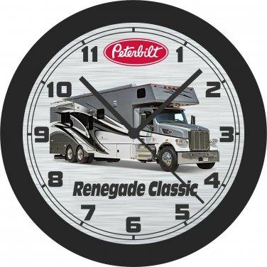 Peterbilt Renegade Classic Motor-Home Wall Clock-Free US Ship-Personalized Free