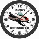1976 MERCURY SNO-TWISTER 340 SNOWMOBILE 10,14,17 INCH WALL CLOCK-FREE USA SHIP