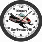 1976 MERCURY SNO-TWISTER 340 SNOWMOBILE 10,14,17 INCH WALL CLOCK-FREE USA SHIP