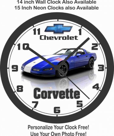 1996 CHEVROLET CORVETTE  WALL CLOCK-FREE US SHIP, Choose 1 of 4