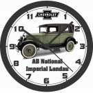 1928 CHEVROLET AB NATIONAL IMPERIAL LANDAU WALL CLOCK-FREE USA SHIP!