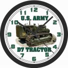 U.S. ARMY D7 TRACTOR WALL CLOCK-MARINES, AIR FORCE, NAVY