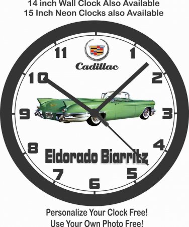 1957 CADILLAC ELDORADO BIARRITZ WALL CLOCK-Chevrolet, Buick, Ford