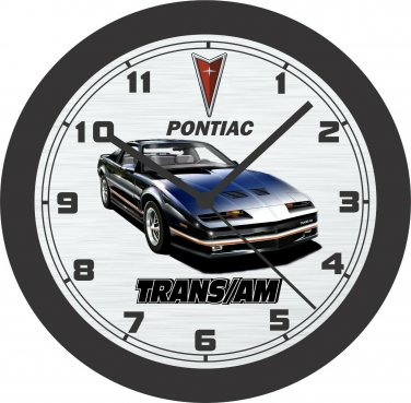 1985 Pontiac Firebird TransAm Wall Clock-Camaro, Mustang, Corvette