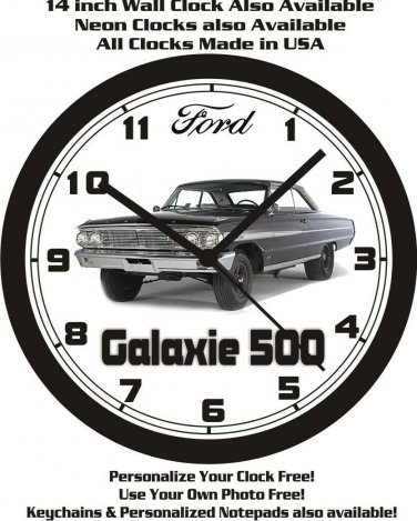 1964 FORD GALAXIE 500 HARDTOP WALL CLOCK-FREE USA SHIP!