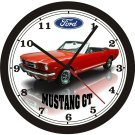 1965 FORD MUSTANG GT CONV. WALL CLOCK-FREE USA SHIP!