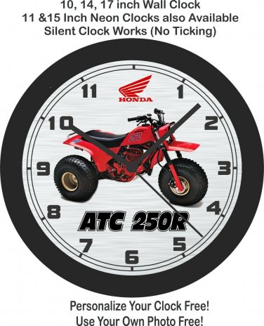 1982 Honda ATC 250R Wall Clock-Free US Ship